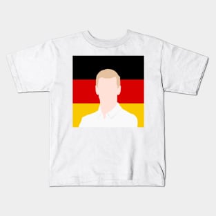 Mick Schumacher Face Art - Flag Edition Kids T-Shirt